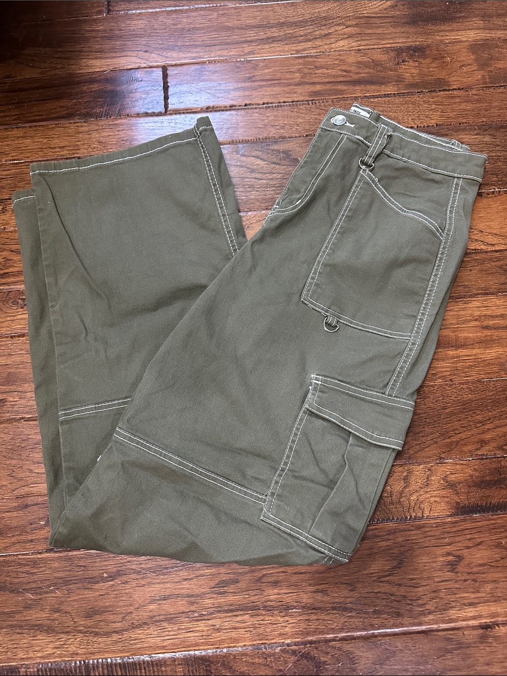 Rachel Paige Olive Cargo Pants - Women’s Size Large